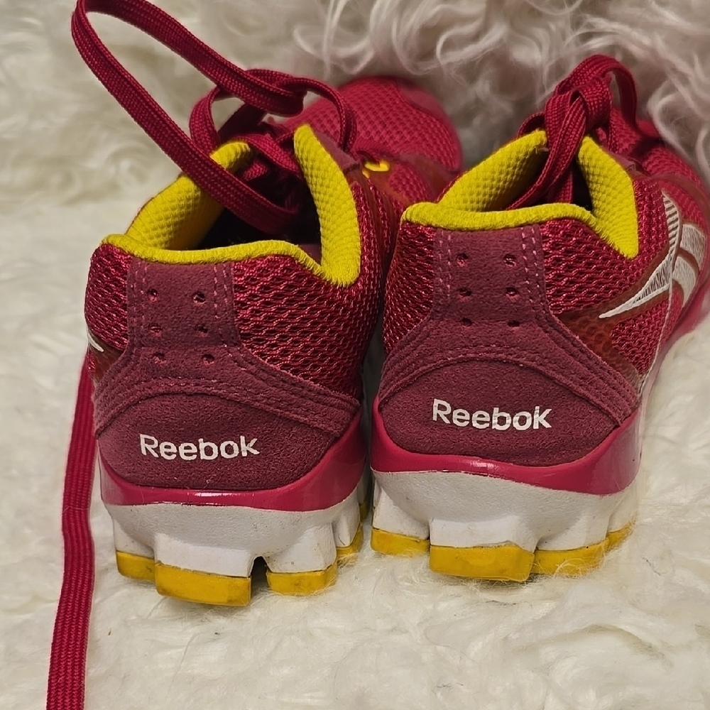 Reebok Pink and Yellow Sneakers Vibrant Comfort - Picture 5 of 7